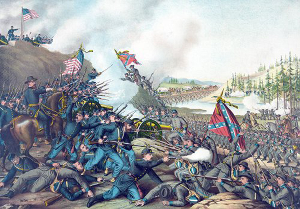 01-Lithograph-Battle-of-Franklin-Tennessee-Published-1891