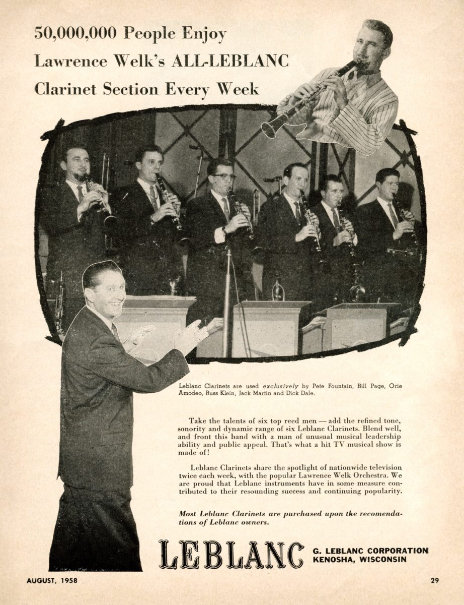 Lawrence Welk Clarinet Section