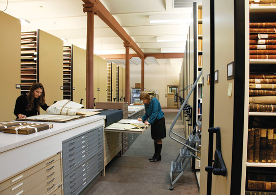 Besides its priceless collections of colonial era manuscripts and maps, the Louisiana Historical Center houses a wealth of primary and secondary source materials in a wide range of media. Courtesy of Louisiana State Museum, Photo by Mark J. Sindler