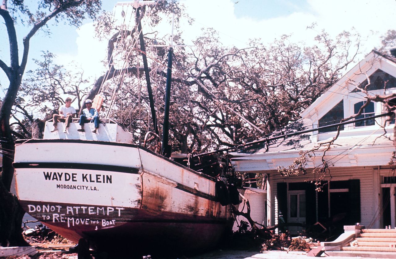 Aftermath of Hurricane Camille, 1969