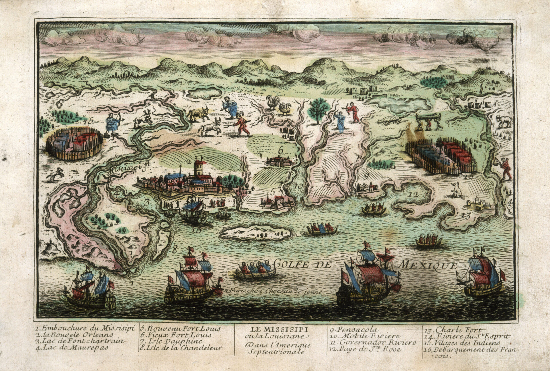 Le Missisipi ou la Louisiane Dans L’Amerique Septentrionale, ca. 1715–1725