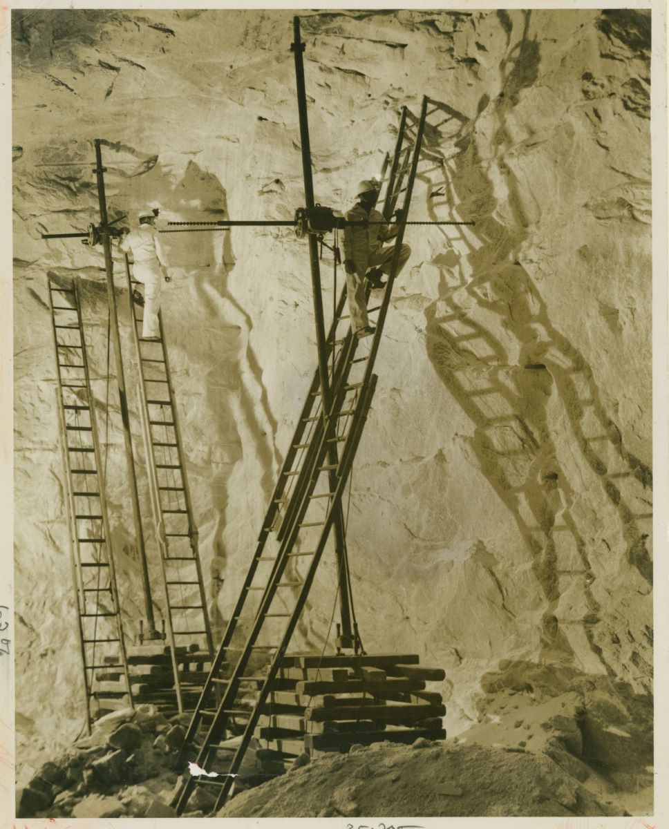 Steeple-Jack Miners in a Salt Mine Beneath Avery Island