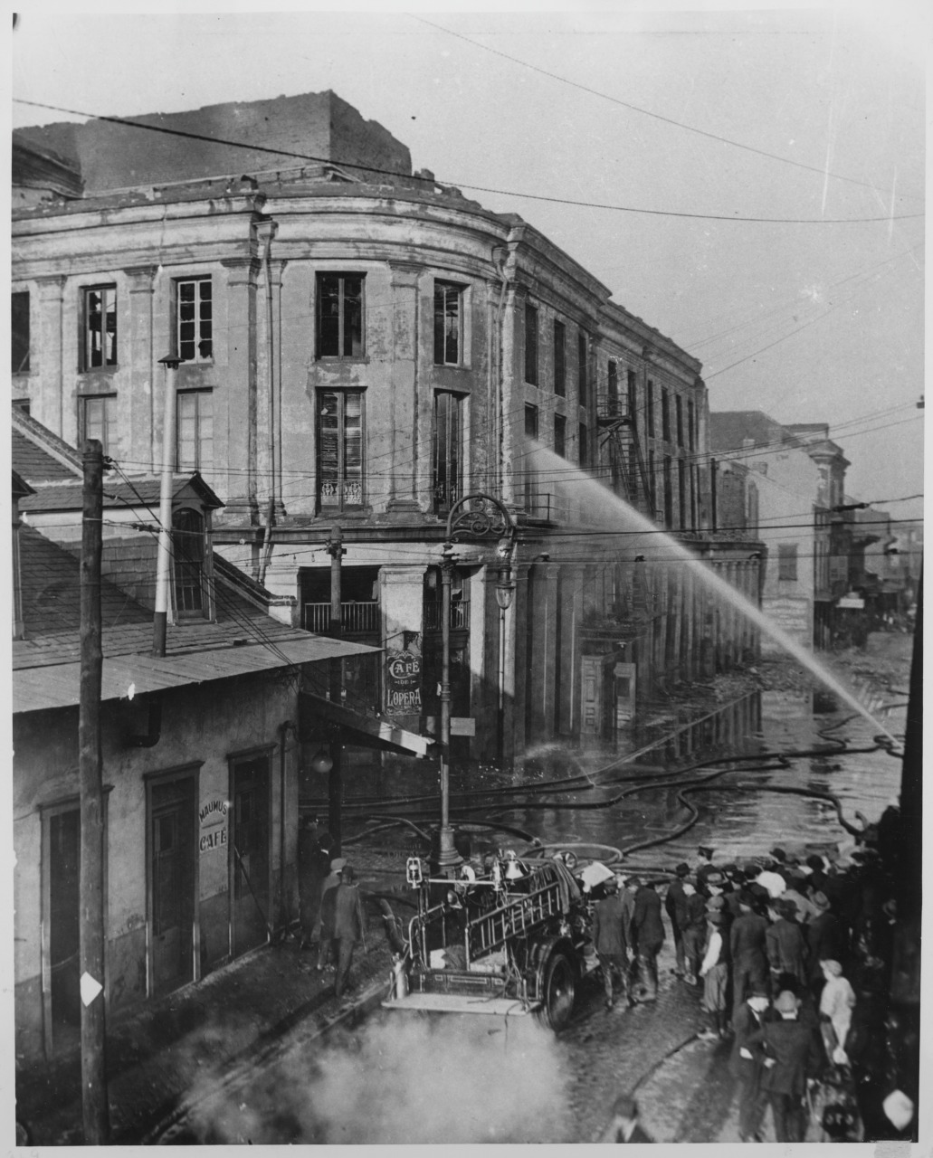 Fire at French Opera House, 1919