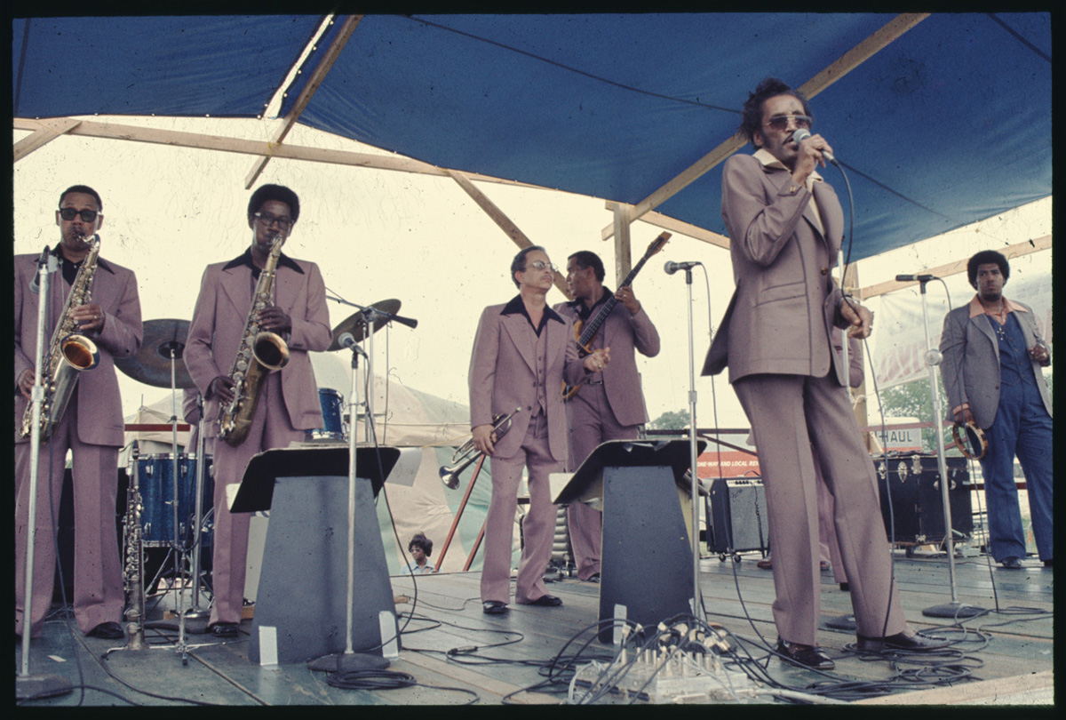 Percy Mayfield Performing at the New Orleans Jazz & Heritage Festival, 1977
