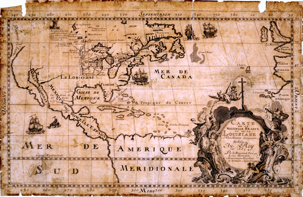 Carte de la Nouvelle France et de la Louisiane Nouvellement decouverte