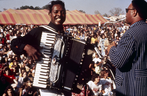 “Clifton Chenier Performs At Jazz Fest” by Michael P. Smith