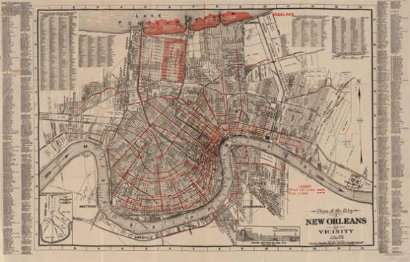 Maps 64 Parishes   Copy Translation From The Original Spanish Plan Showing The City Of New Orleanscopy Translation From The Original Spanish Plan Showing The City Of New Orleans 594x380 