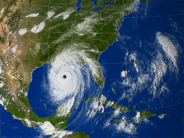 hurricane katrina map of affected areas