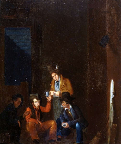 Drinkers, formerly identified as Jean Laffite, at Dominique You’s Bar, ca. 1830