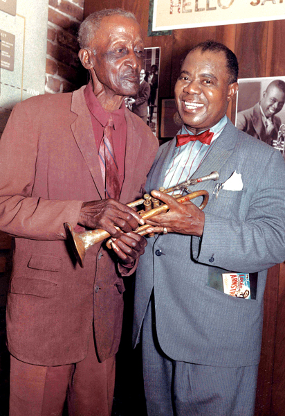 Louis Armstrong and Peter Davis
