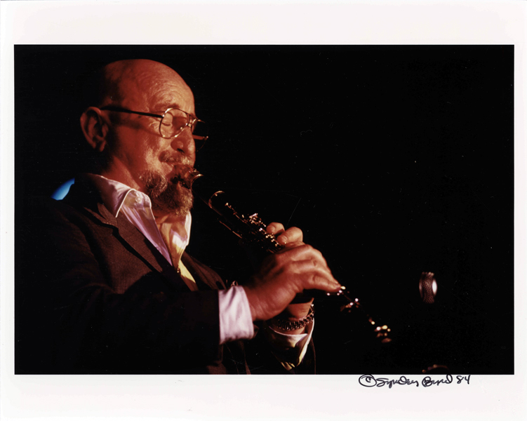 Pete Fountain playing the clarinet