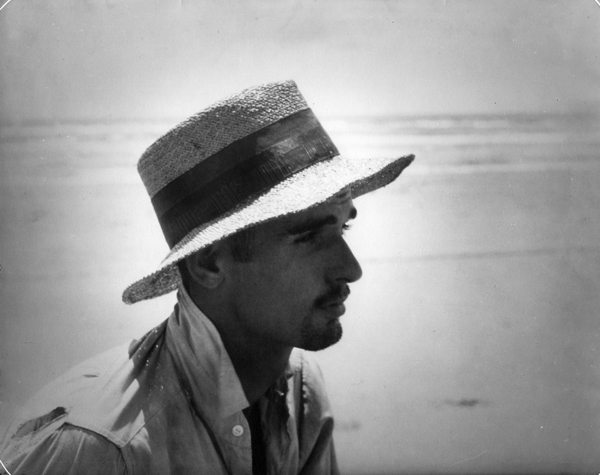 Photographer Fonville Winans on the Louisiana coast in 1934