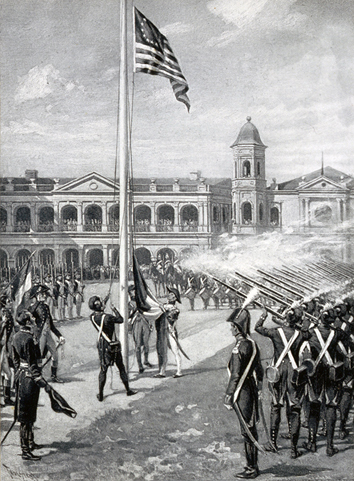 Raising of the United States Flag