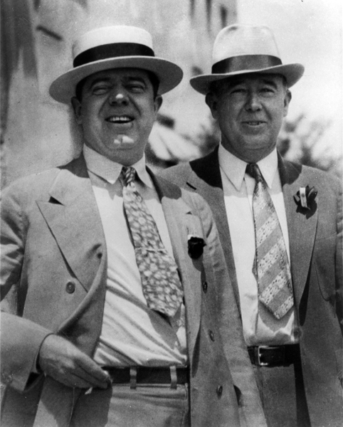 Huey P. Long with LSU President James Monroe Smith in 1935