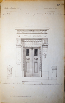J.N.B. de Pouilly Sketch for Alexandre Grailhe Tomb