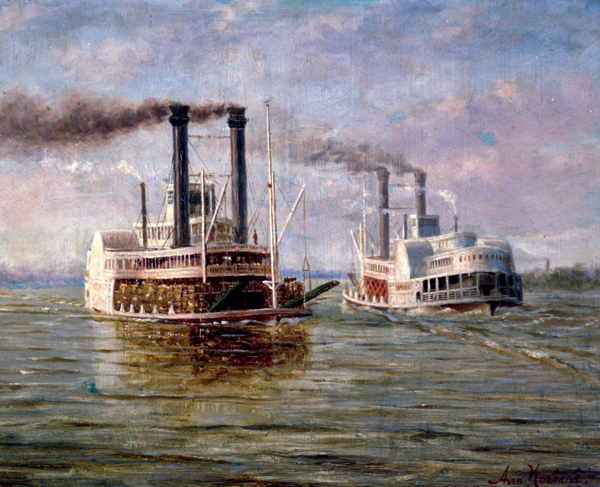 Steamboats on the Mississippi River