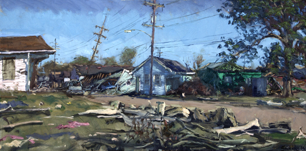 View of Lower Ninth Ward St. from N. Claiborne