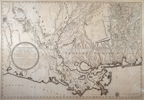 Carte Générale du Territoire D’Orléans Comprenant aussi la Floride Occidentale et une Portion du Territoire Du Mississipi