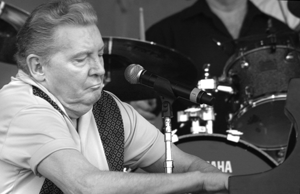 Jerry Lee Lewis performing at the The New Orleans Jazz and Heritage Festival in 2007
