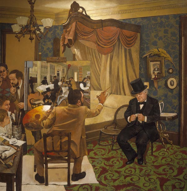 Degas Painting “Portraits in a Cotton Office, New Orleans, 1872”