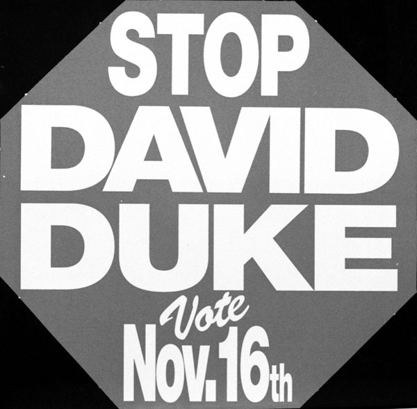 Stop David Duke Vote Nov. 16th
