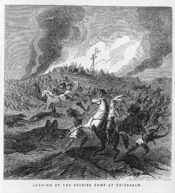 Burning of the Spanish Camp at Chickasaw