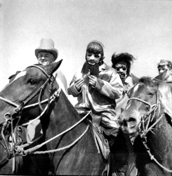 Cajun Maskers on Horseback