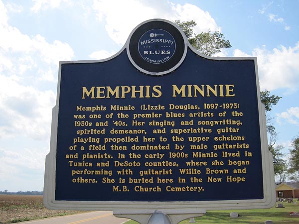 Memphis Minnie Historical Marker