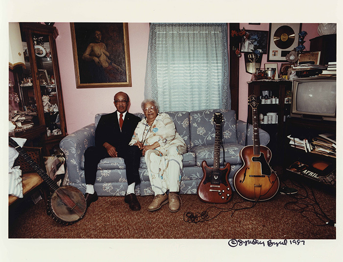 Danny and Blue Lu Barker at Home