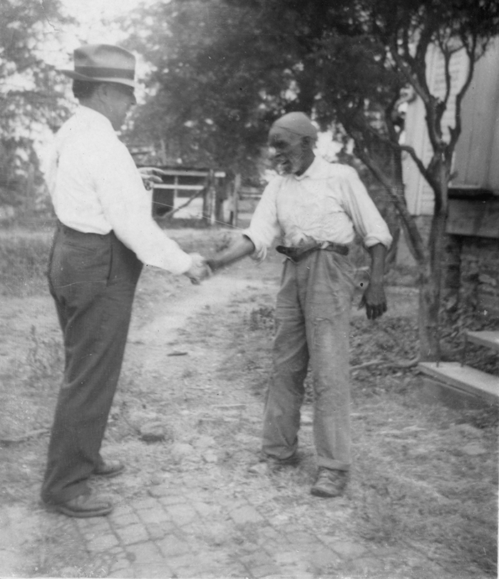 Uncle Rich Brown and John A. Lomax