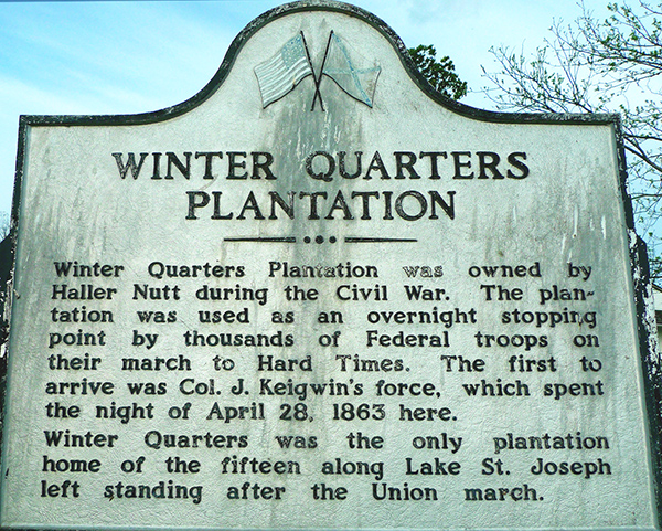 Winter Quarters Plantation Marker