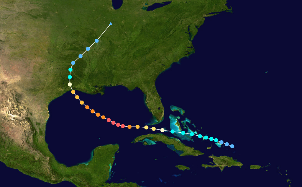 Hurricane Rita Storm Path