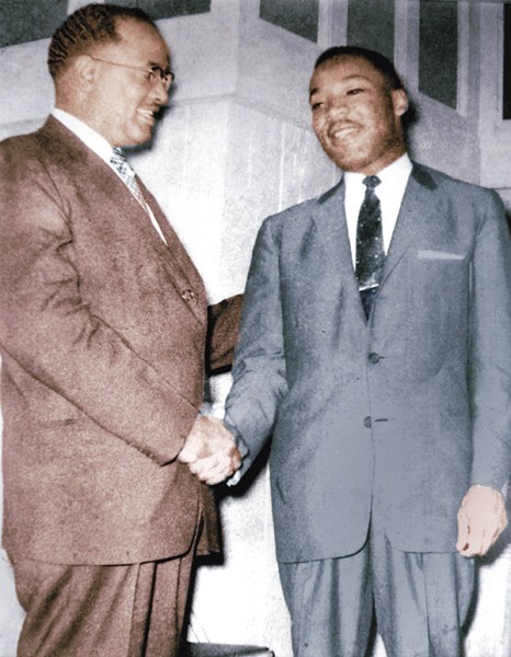 Rev. T. J. Jemison with Martin Luther King, Jr.