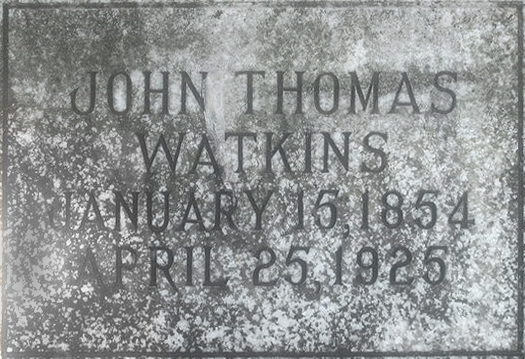 John T. Watkins Headstone