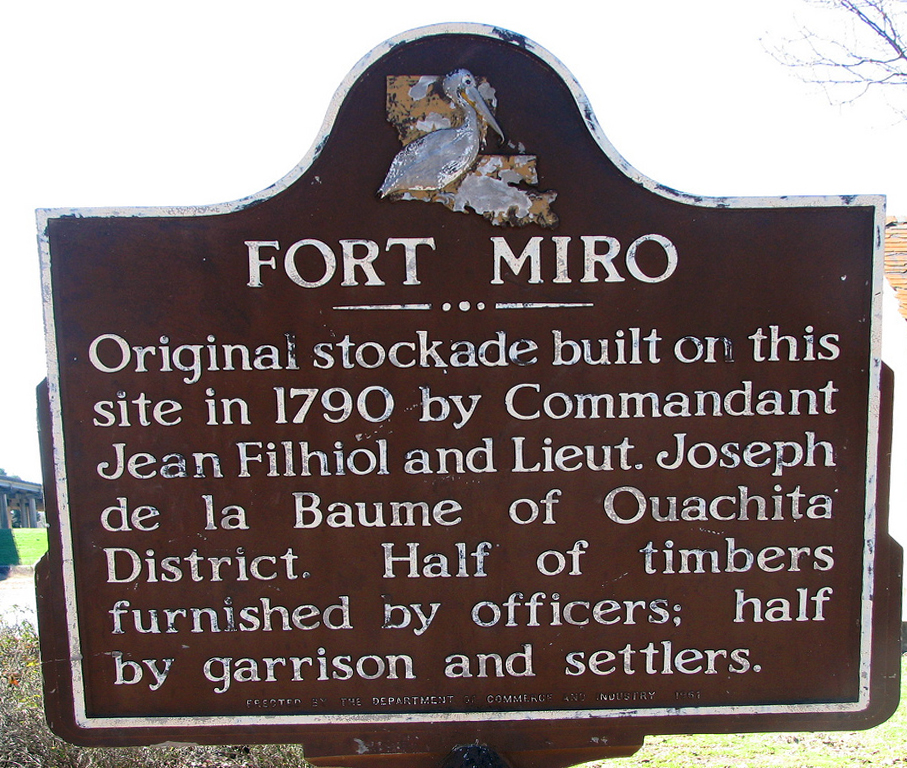 Fort Miro Historical Marker
