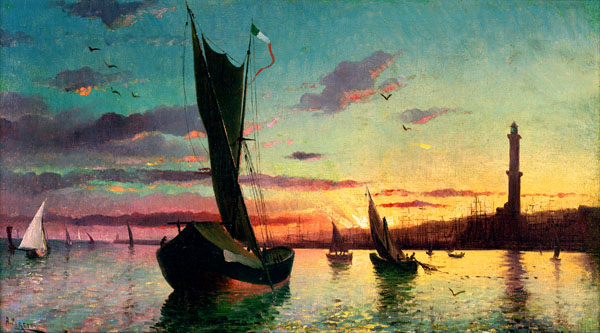 Sailboats and Sunset