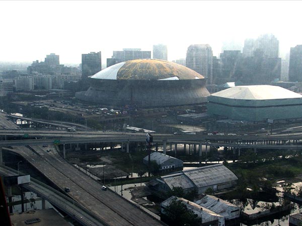 Superdome after Hurricane Katrina