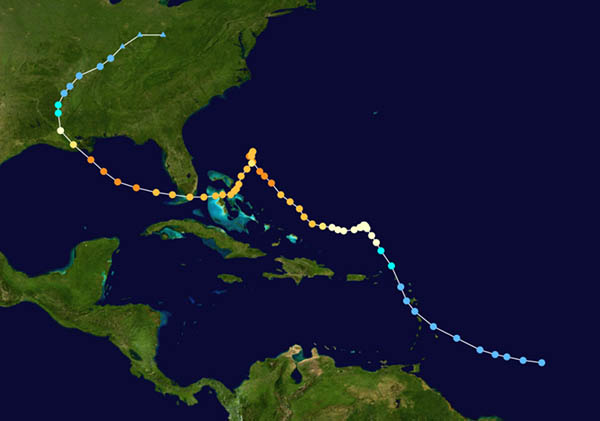 Hurricane Betsy Tracking