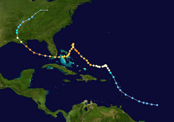 Hurricane Betsy 64 Parishes 1212