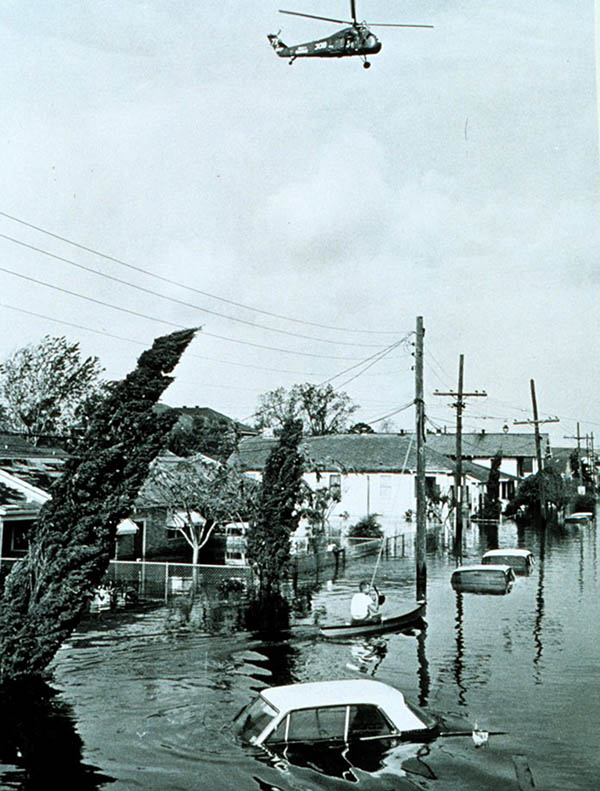 Flooding in the Lower Ninth Ward of New Orleans