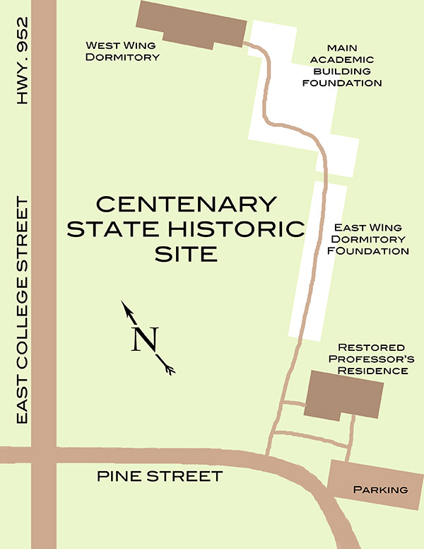 Centenary State Historic Site Map