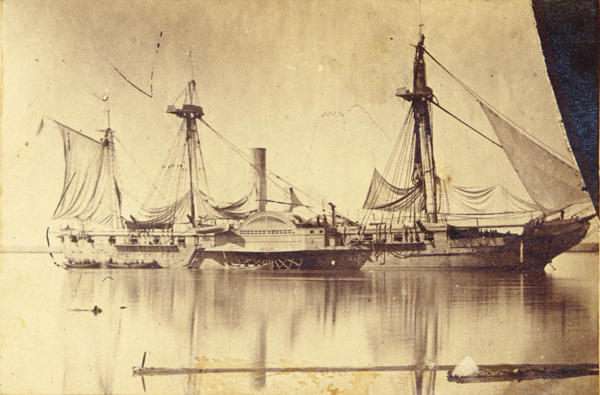 “Steamship Mississippi, Farragut’s fleet Mississippi River”