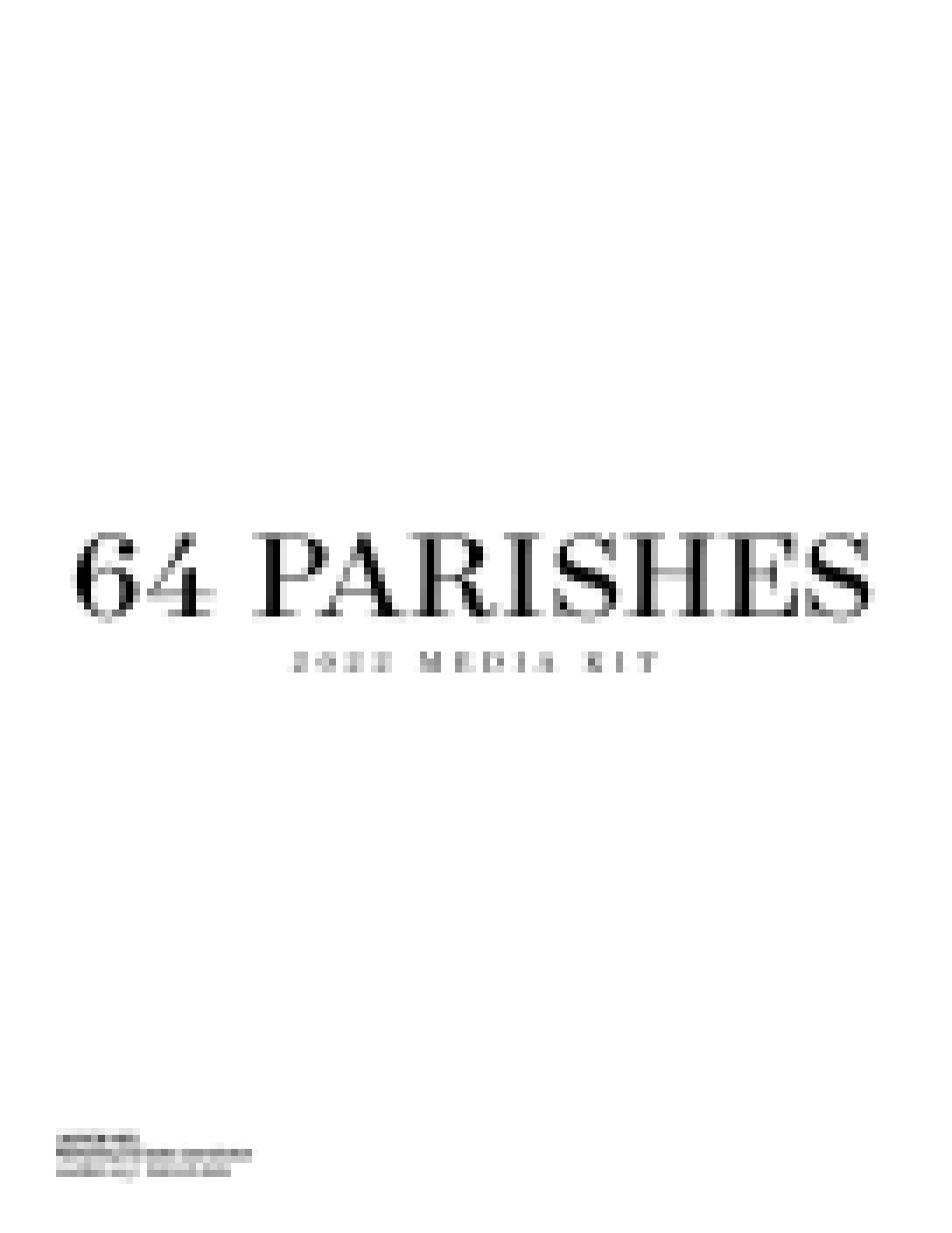 64 Parishes magazine_media kit_F22-Su23