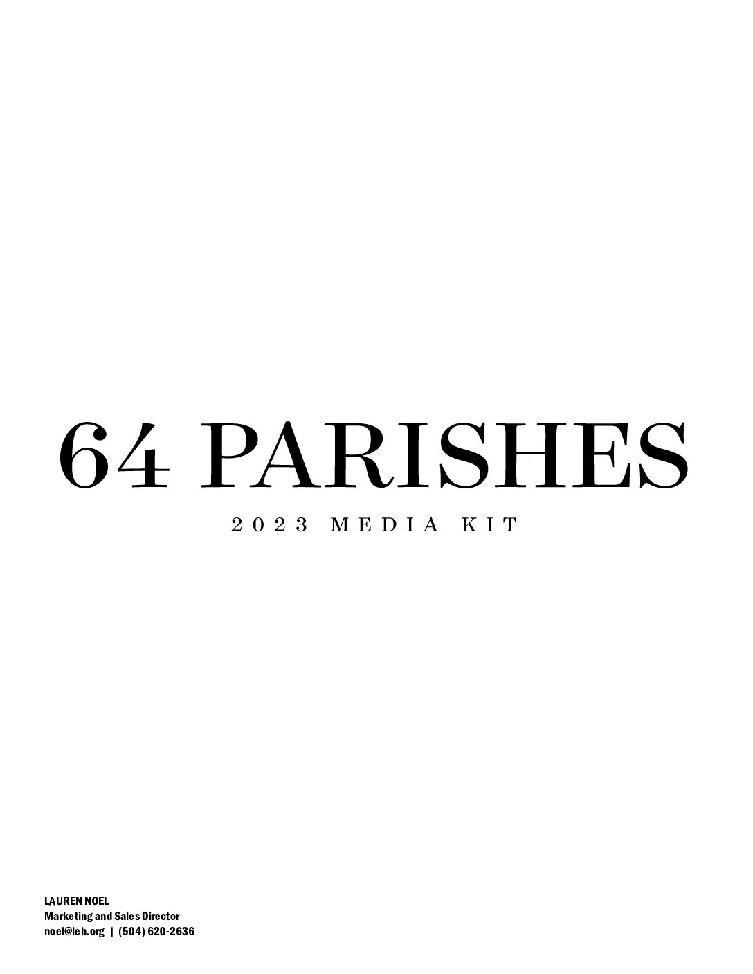 64 Parishes magazine_media kit_Sp23-W23-web