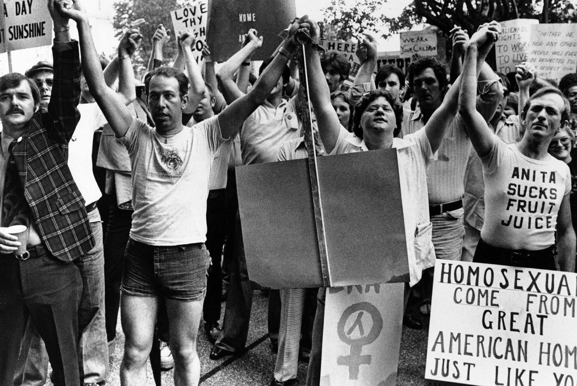 Gay rights protest against Anita Bryant, 1977