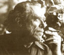 Charles Bukowski smoking