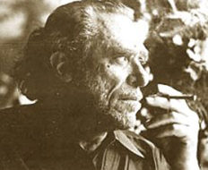 Charles Bukowski smoking