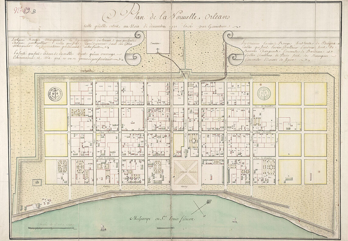Plan de la Nouvelle Orléans telle qu’elle estoit au mois de dexembre 1731