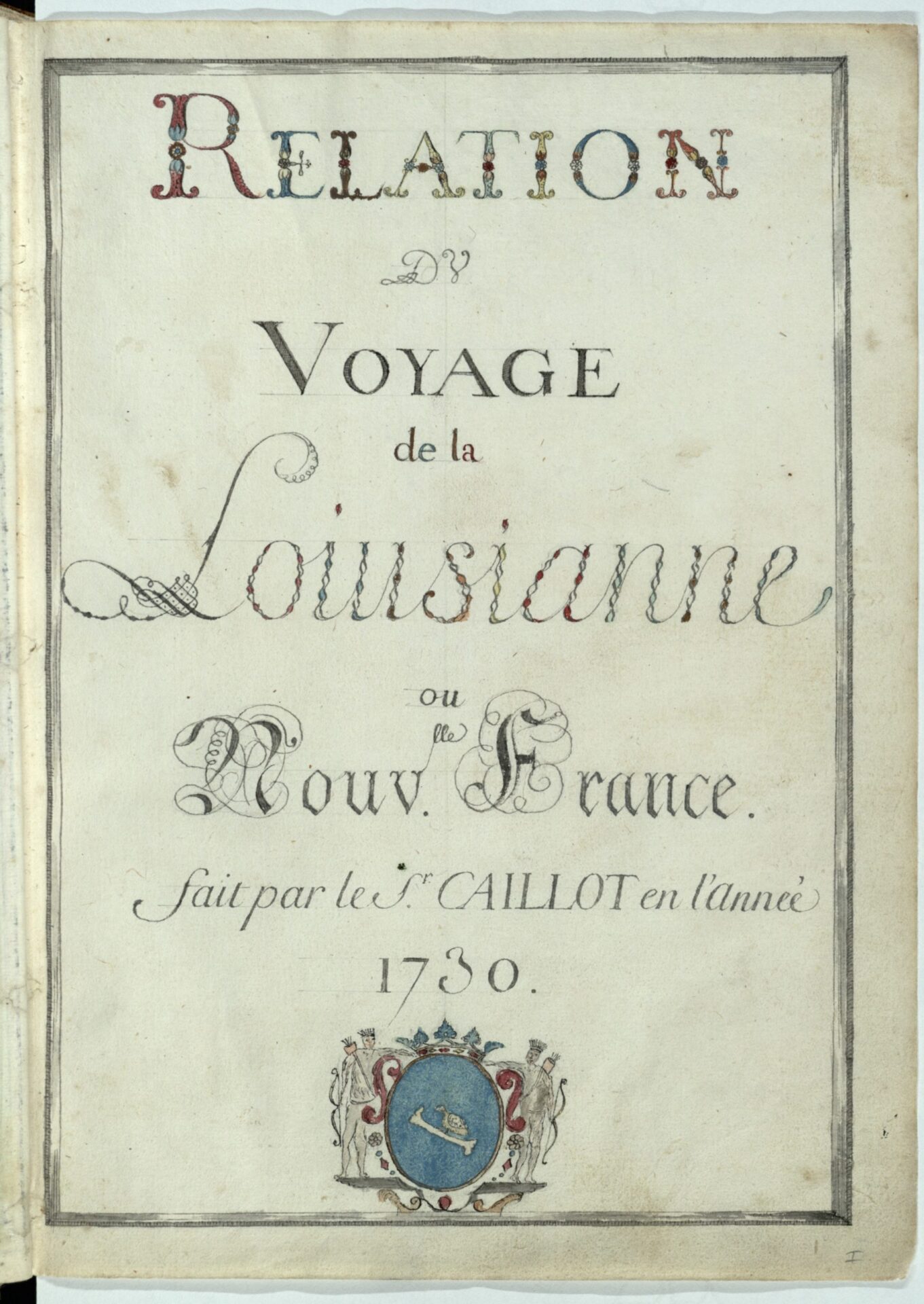 Relation du Voyage de la Louisianne