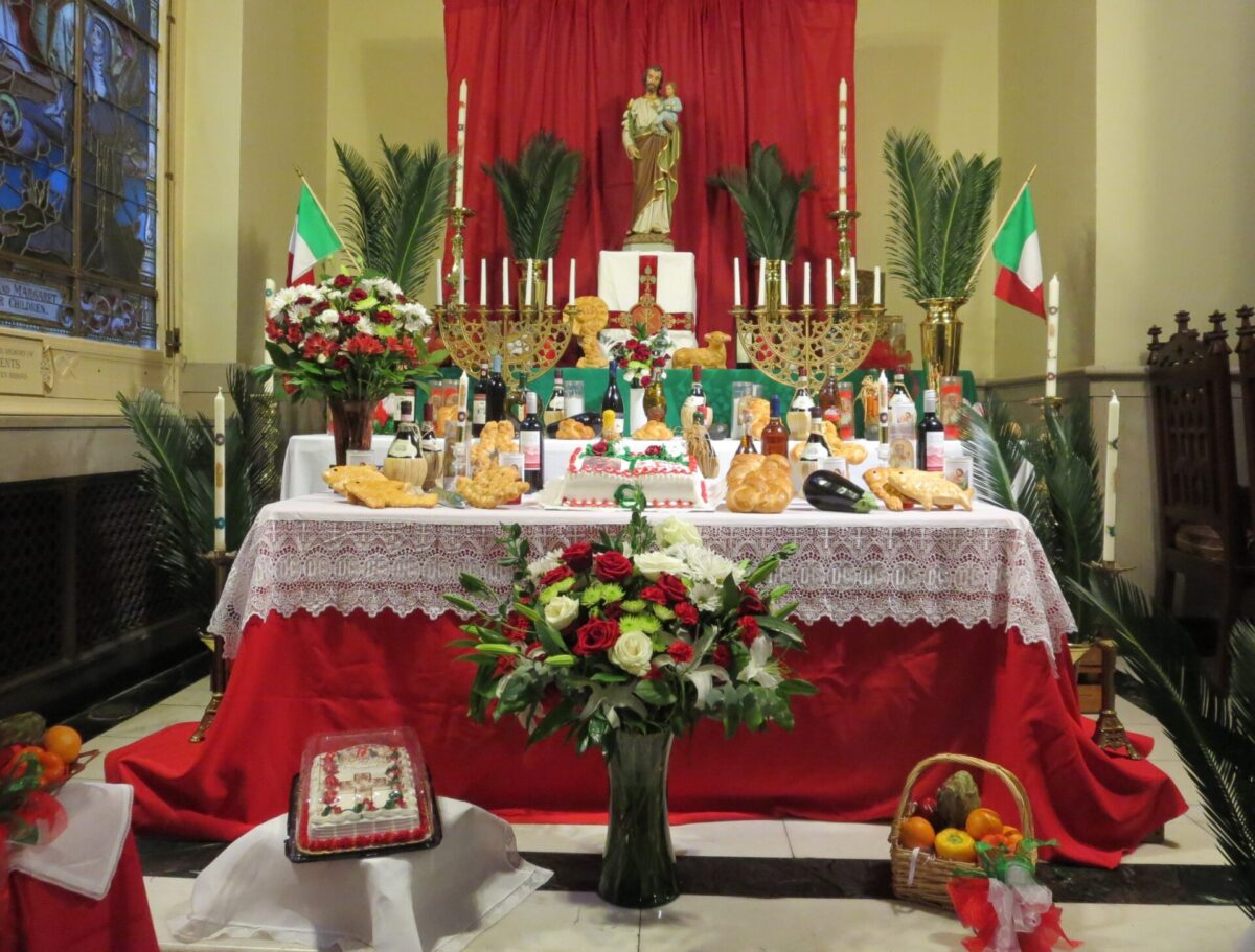 St. Joseph’s Day Altar at Immaculate Conception Jesuit Church in New Orleans